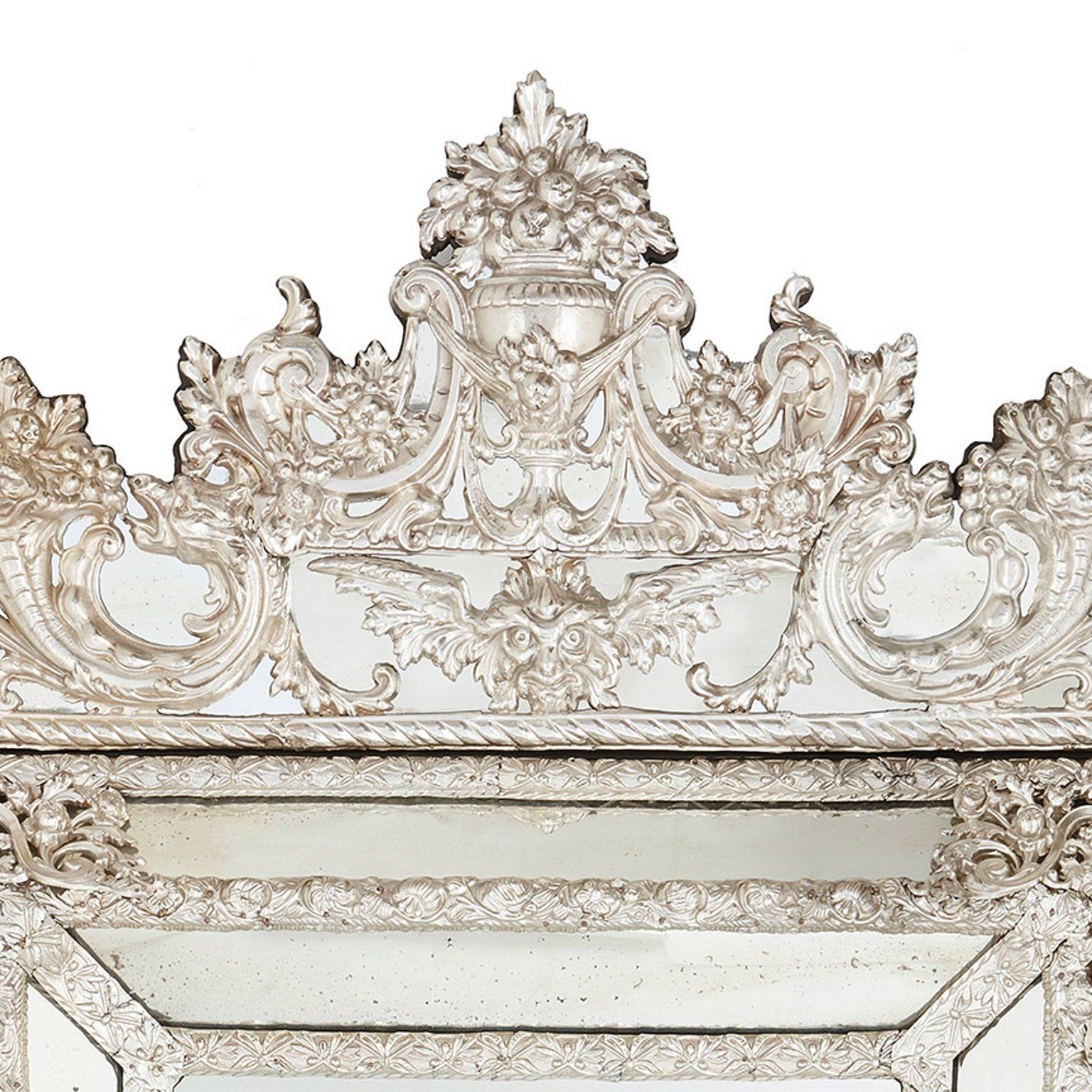 Altori Antique French Style Rectangle Mirror Silver
