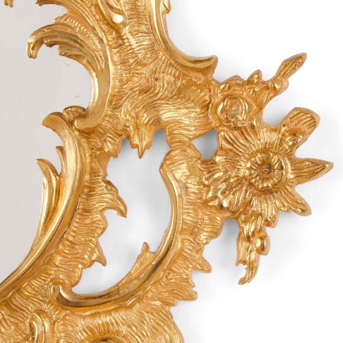 Rococo style antique ormolu rocaille mirror | Mayfair Gallery