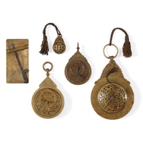 Collection of 18th/19th century Arabic astrolabes and quadrant