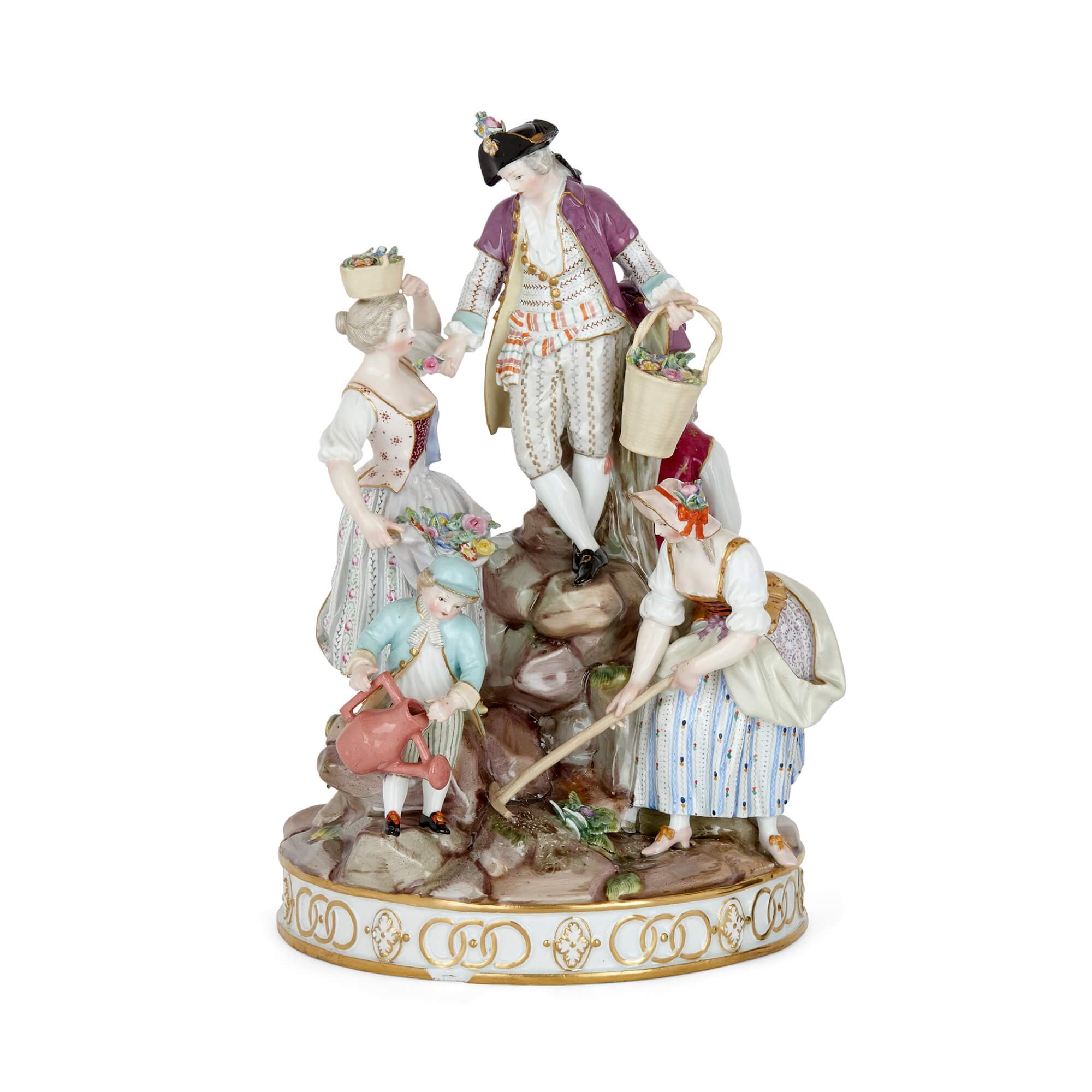 Meissen porcelain decoration figure, 19th century19世纪迈森瓷器
