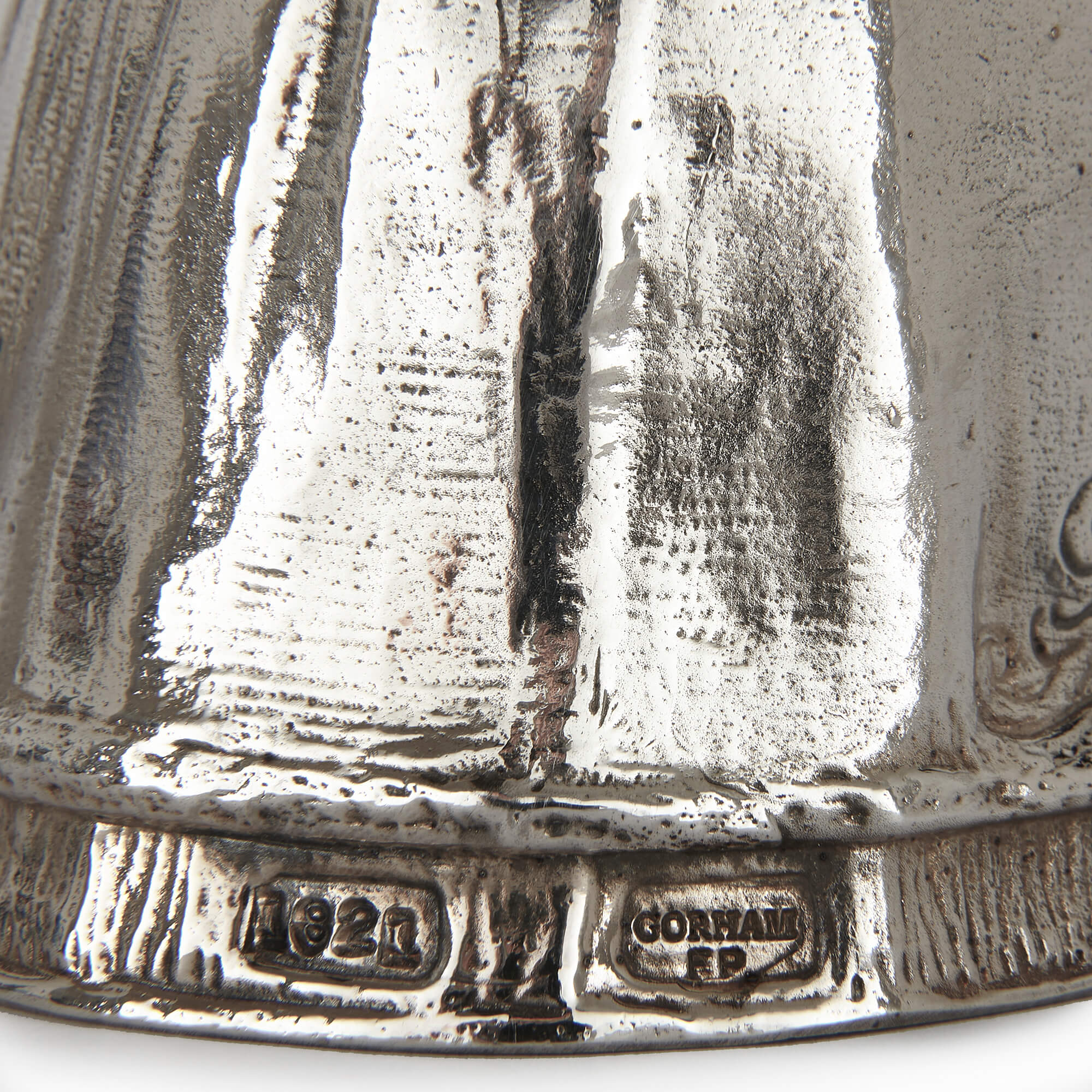 Set of twelve silver-plated bronze Queen hand bells by Gorham For