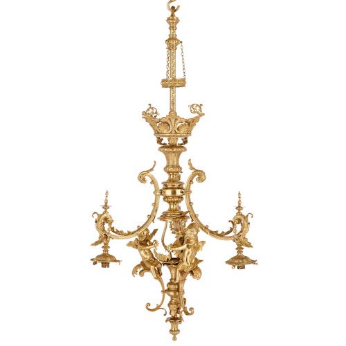 Belle Époque period French ormolu chandelier